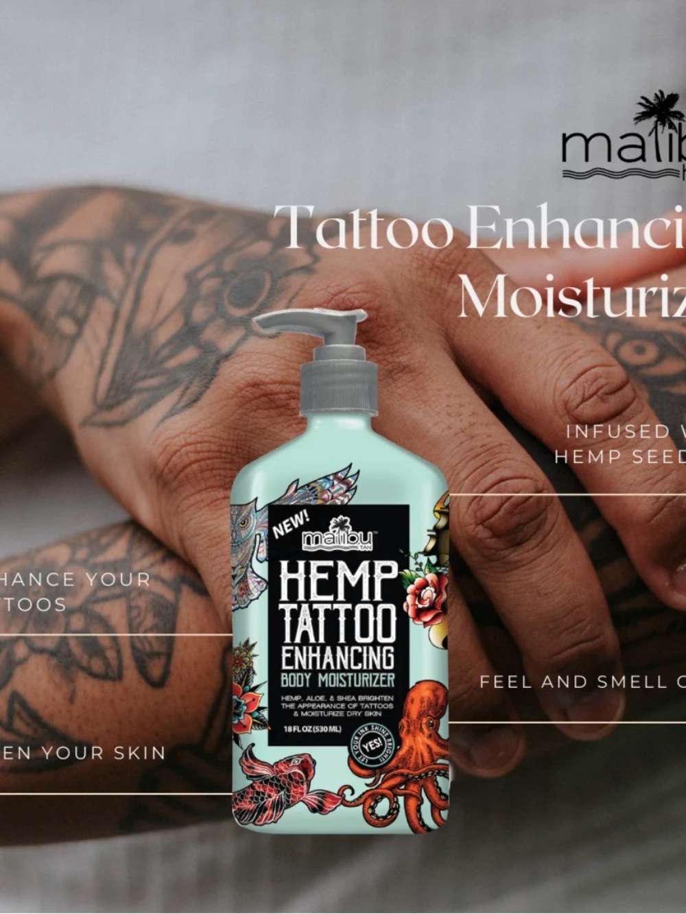 Malibu Tan Tattoo Enhancing Body Moisturizer - Picture 2 of 4